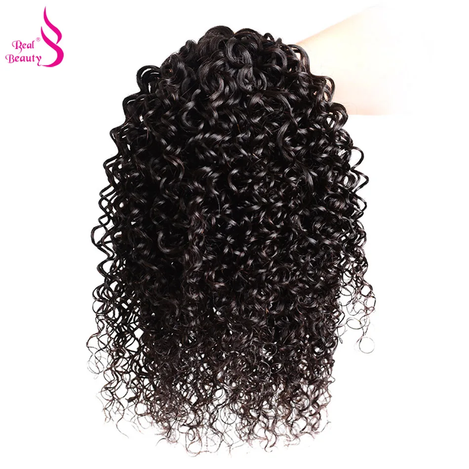 Малазийские кудрявые вьющиеся волосы 3 пучка 8 &quot 30&quot 100% Remy человеческие