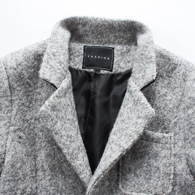 Мужской Тренч BSETHLRA осенне зимний однотонный из 40% шерсти 2019|trench men|brand trenchtrench brand |