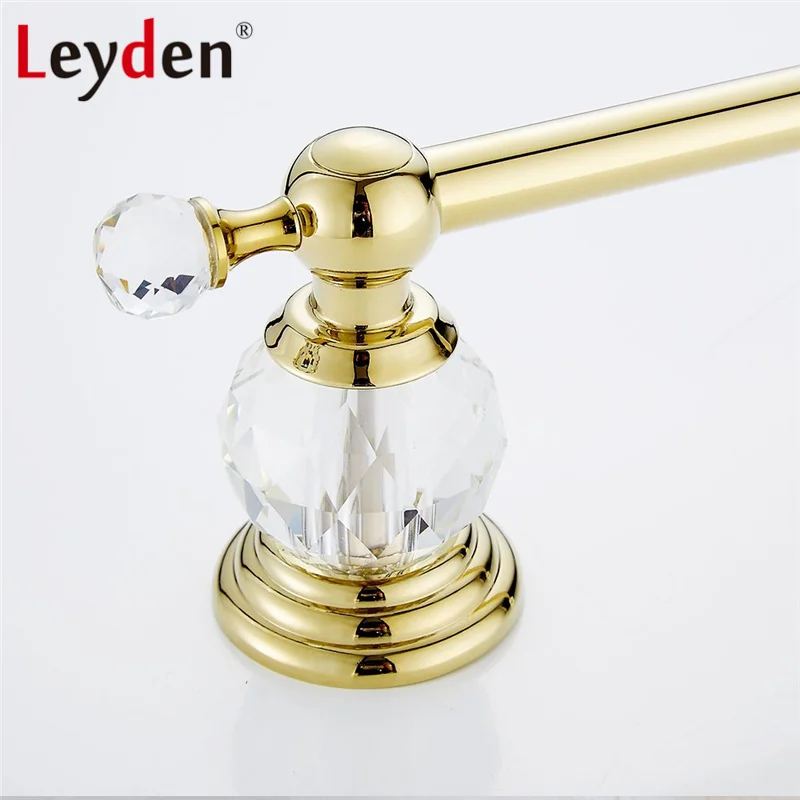 Leyden роскошный держатель для полотенец ванной комнаты Хрустальный золотой