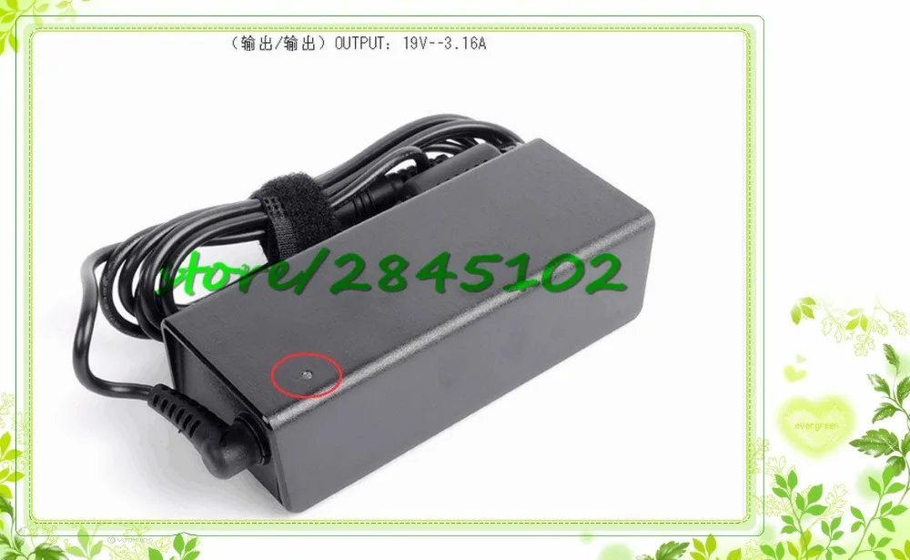 Для Samsung NP270E4V K01HS AD 6019B PSCV600122B 6019 AD6019 адаптер переменного тока 19V 3.16A 60W 5 5*3 0 мм|19v 3.16a