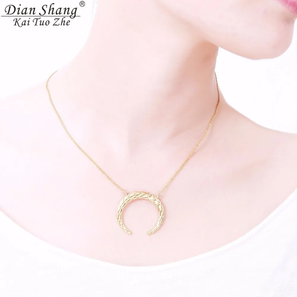 Оптовая продажа 10 шт. винтажные подвески в виде полумесяца рога быка ювелирные