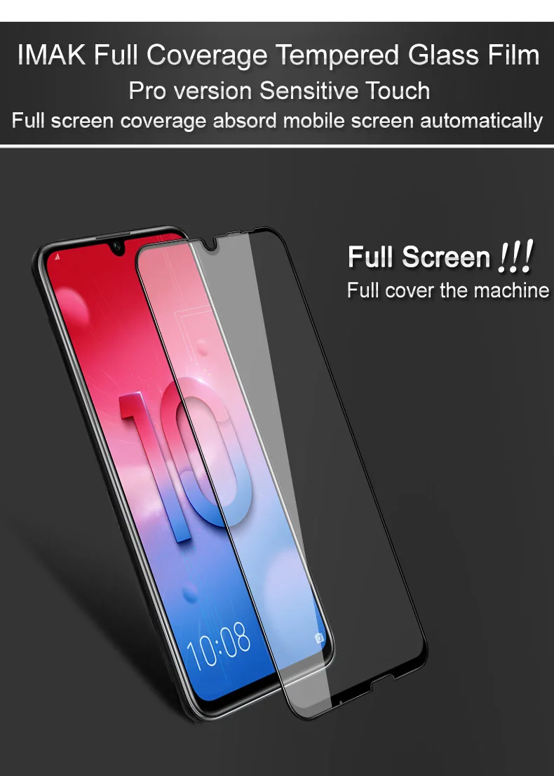 IMAK huawei Honor 10 Lite закаленное стекло Honor 10 Lite стекло Полный Клей Pro+ версия протектор экрана для huawei Honor 10 Lite