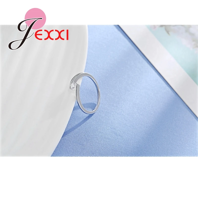 Женское кольцо из серебра 925 пробы с фианитом|finger ring|rings for womenring |
