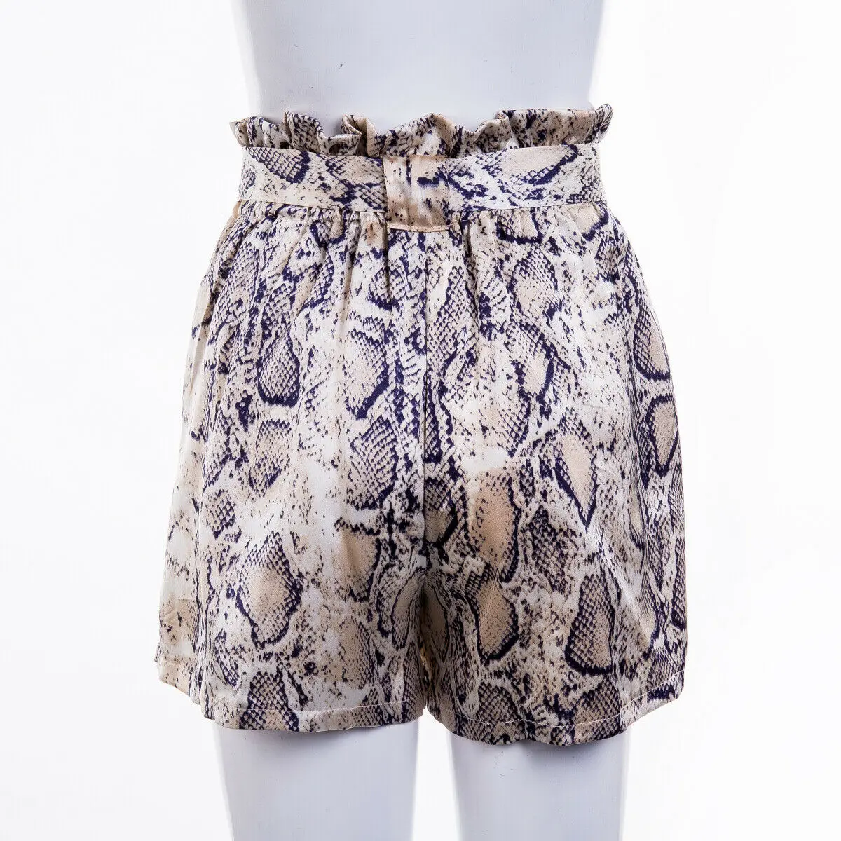 

Women Shorts Loose Summer High Waist Snakeskin Casual Beach Hot Casual Shorts