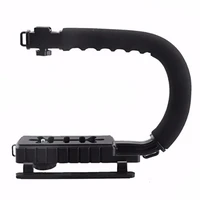 c shape flash bracket handle stabilizing stabilizer handheld grip for dslr slr camera phone gopro aee mini dv camcorder