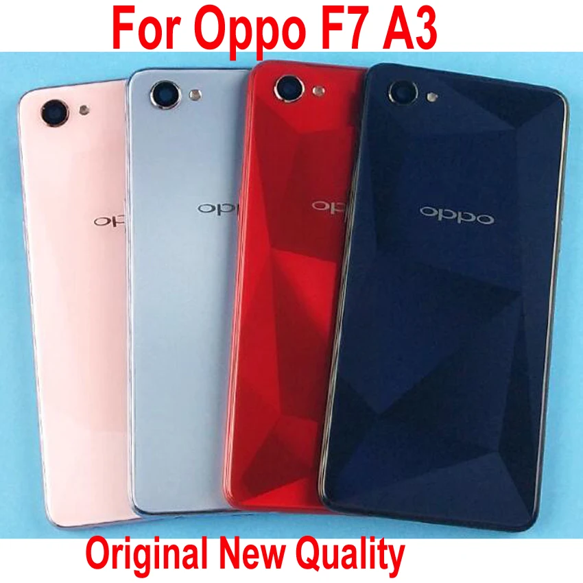 Оригинальный новый лучший чехол для задней батареи Oppo F7 A3 объектив камеры кнопки