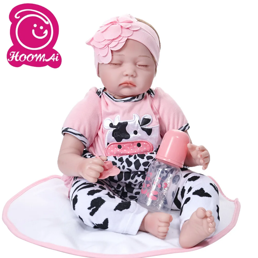 55 см тканевая силиконовая кукла Bebe Reborn Menino Реалистичная для новорожденного