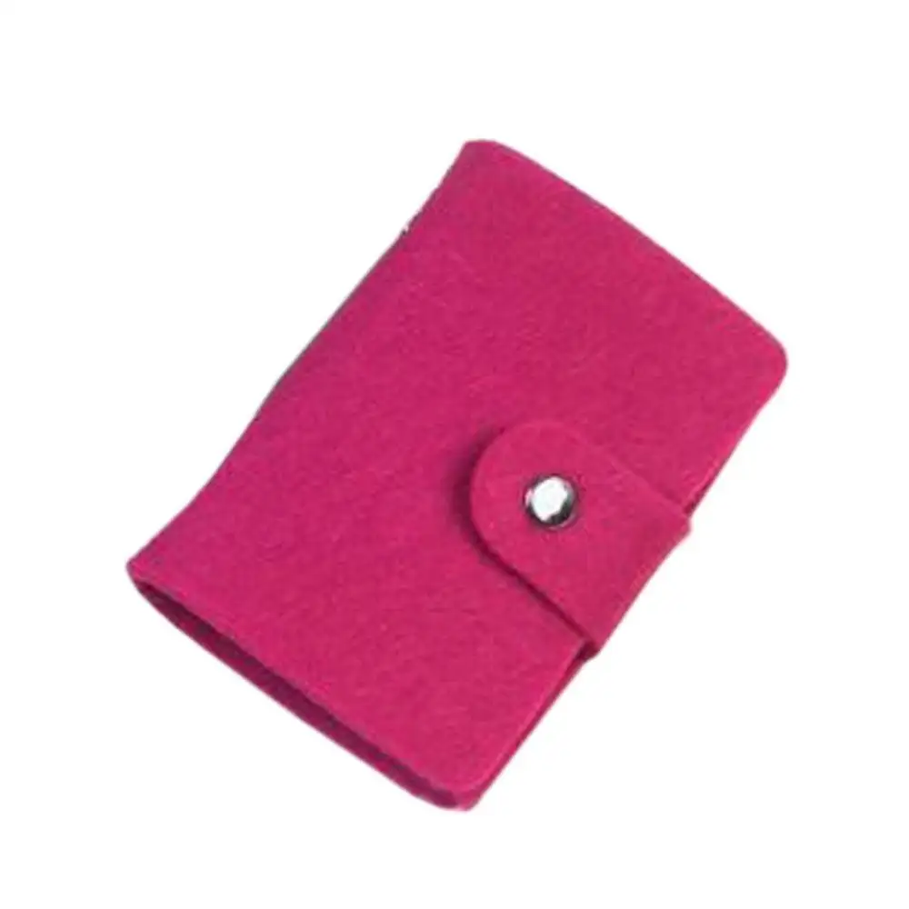 Rose Red Винтажный Женский Мужской чехол с отделением для ID кредитных карт и отделением для карт, органайзер, подарок - Цвет: Rose Red