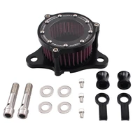 black motorbike air cleaner intake filter system kit for harley sportster xl883 xl1200
