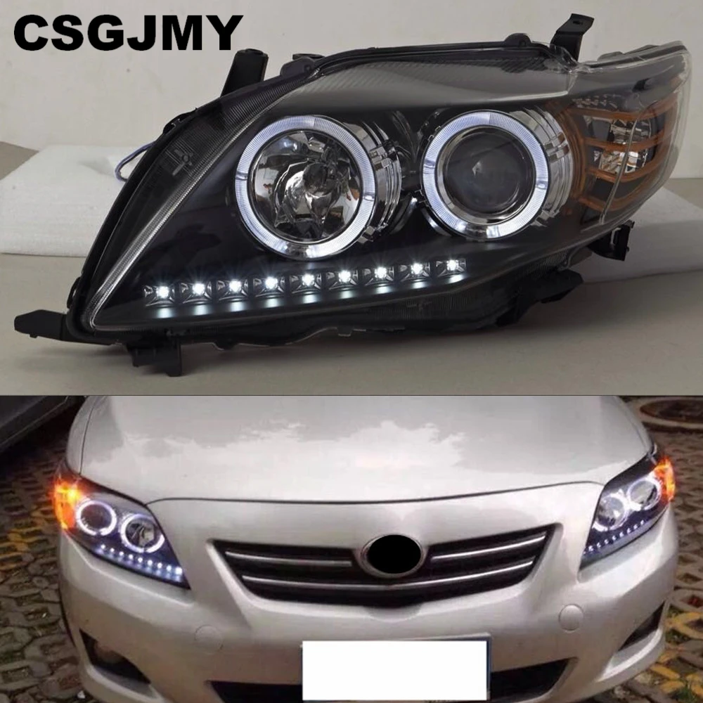 Чехол для автомобильной фары Toyota Corolla Altis 2008 2009 светодиодный ные DRL Биксеноновые