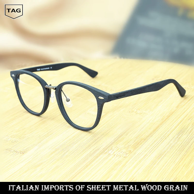 Мужские и женские очки с круглыми глазами дизайнерские в стиле ретро текстурой