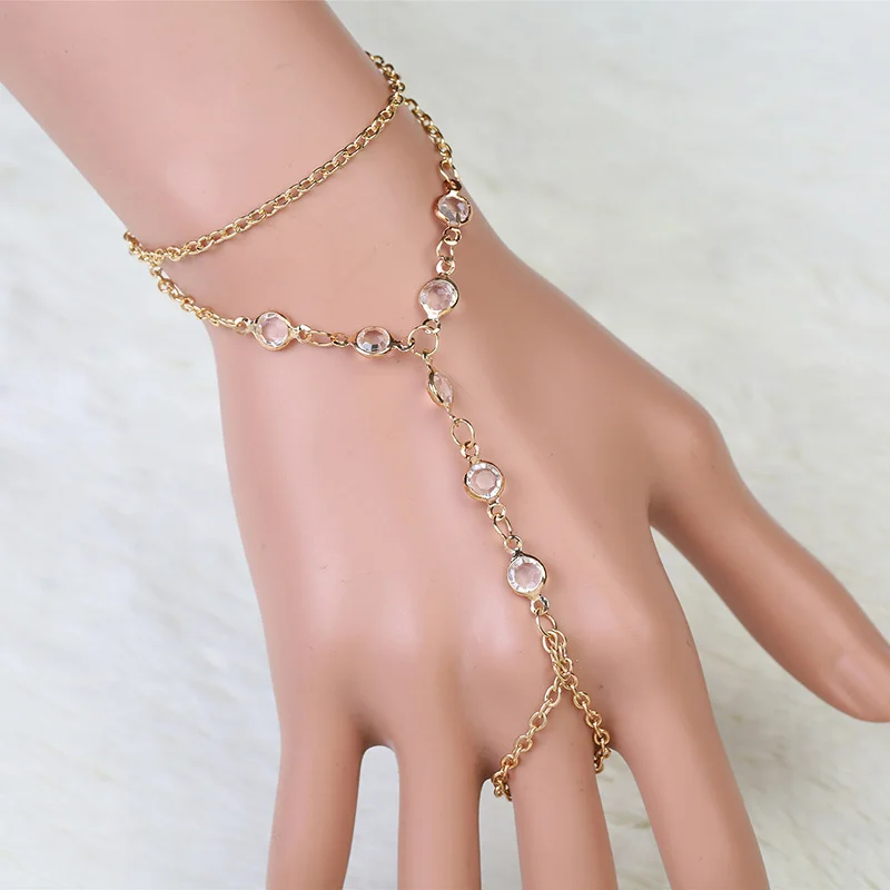 Горячая мода ювелирные изделия Bijoux для женщин цепь палец рука жгут влюбленные