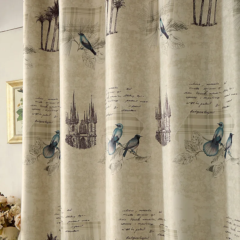 Готовые деревенские стильные шторы для кухни гостиной спальни декоративные