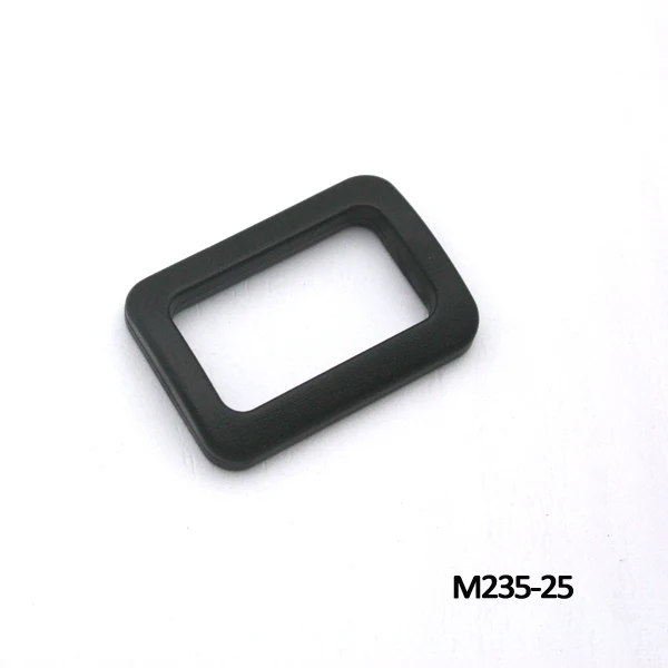 

100pcs black 25mm/1 inch KAM strap buckle plastic adjustable buckle square buckle for bagpack M235-25
