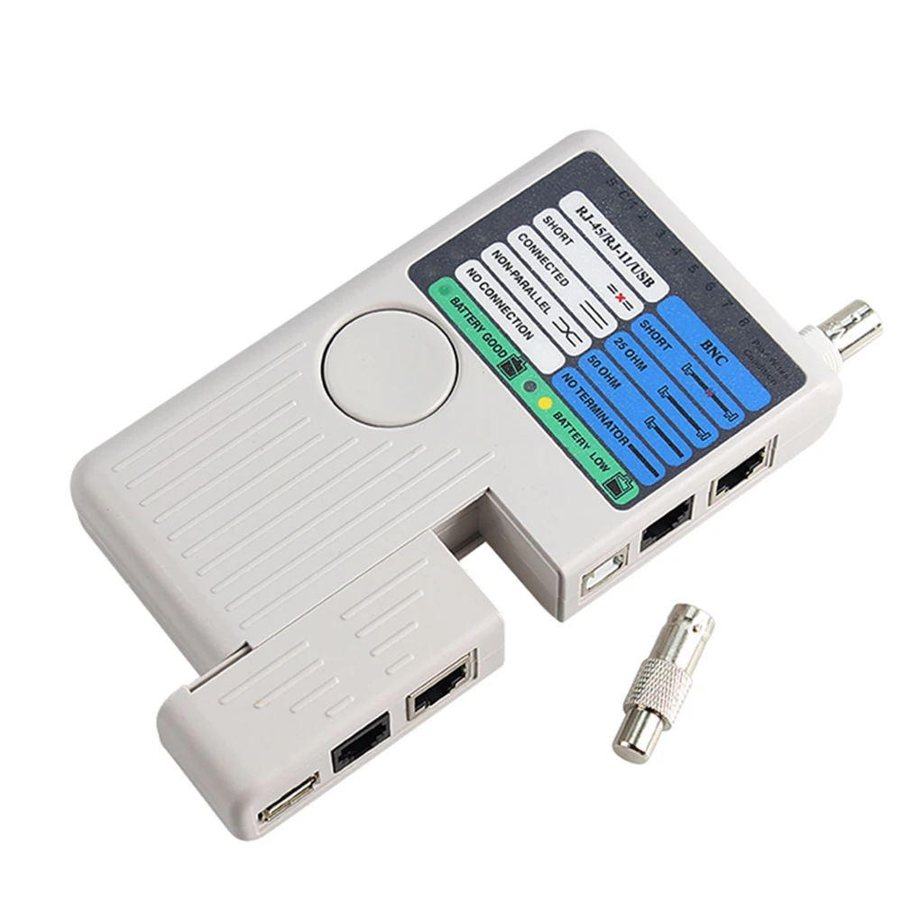Новый удаленный тестер RJ11 RJ45 USB BNC LAN сетевого кабеля для UTP STP кабелей трекер
