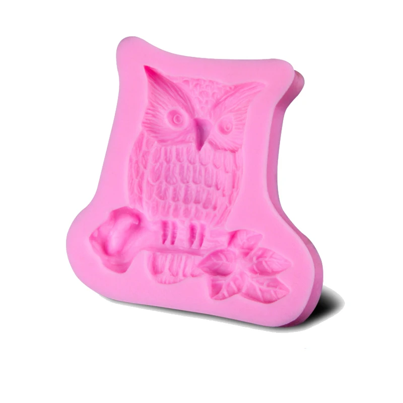 Kitchen Food-grade 3D cartoon Owl Cake Mold silicone soap mold DIY Candy Moulds Fondant Decorating Tools | Дом и сад
