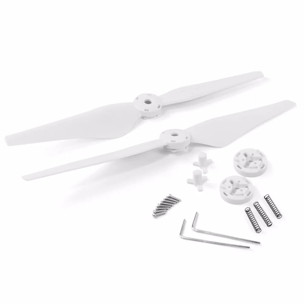 1 пара Upgrate 9450 9450T CW CCW Лопасти пропеллера реквизит для DJI Phantom 4 с базой F19233 белый