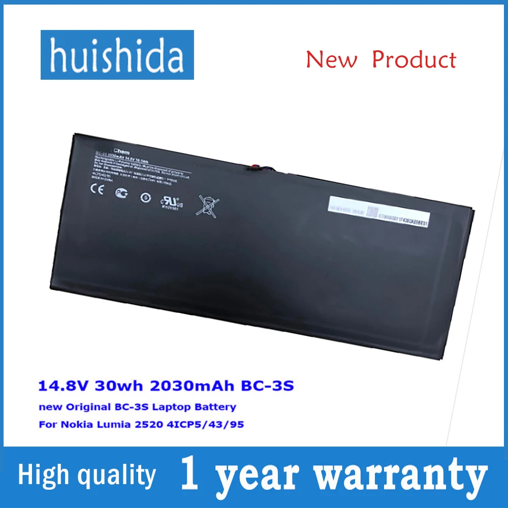 14 8 V 30wh BC 3S Новый аккумулятор для ноутбука Nokia Lumia 2520 4ICP5/43/95 2030mAh серии|Аккумуляторы