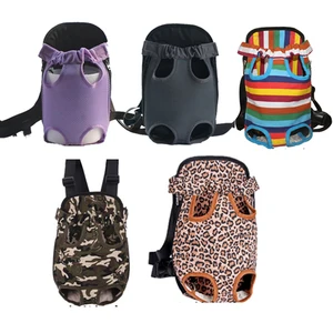 Рюкзак-переноска для питомцев, нагрудная сумка для собак на лапках спереди, уличные дорожные переноски для домашних животных