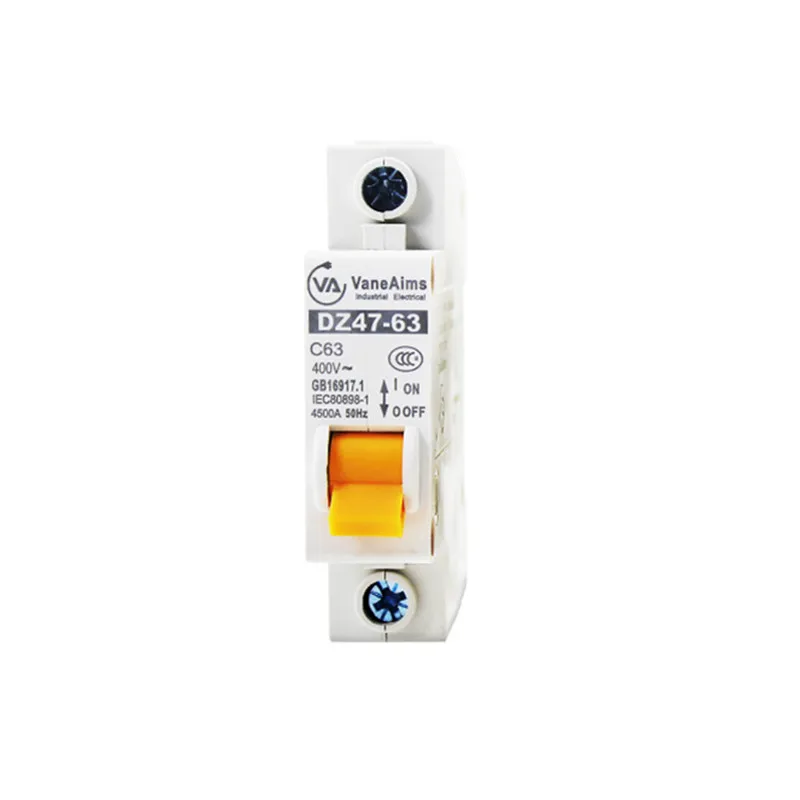 Мини выключатель MCB рубильник DZ47 63 1P AC 400V 10A 16A 20A 25A 32A 40A 50A 63A|Автоматические