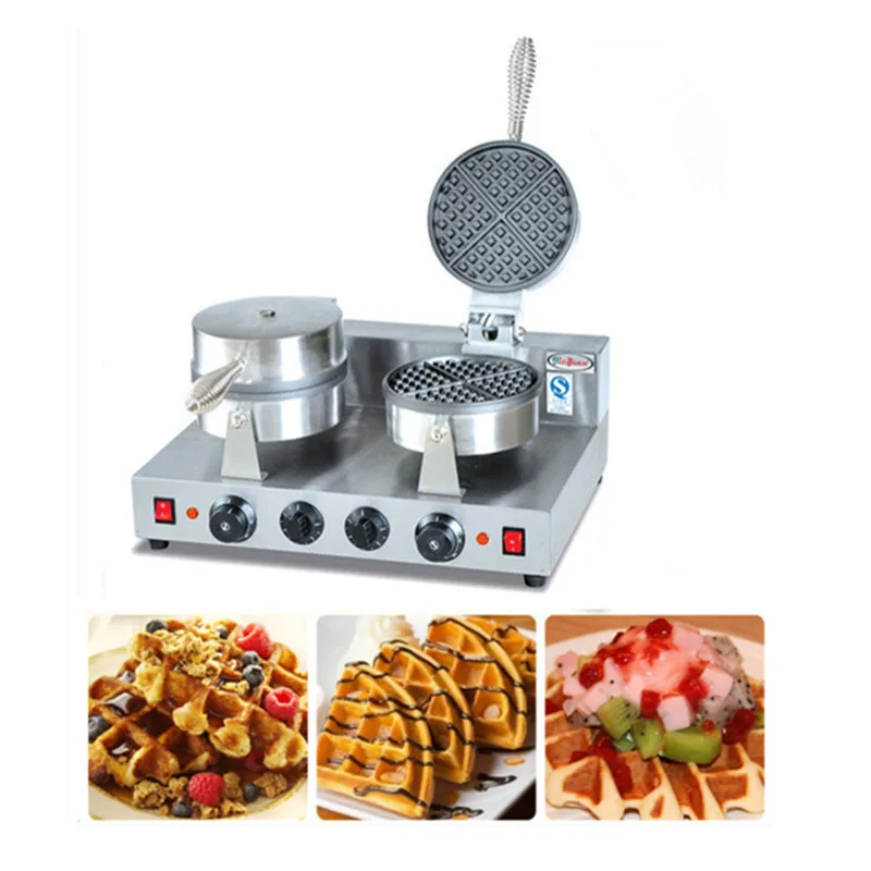 

Hot Sale 220V Commercial Automatic Electric Custom Plate Waffle Maker for Sale