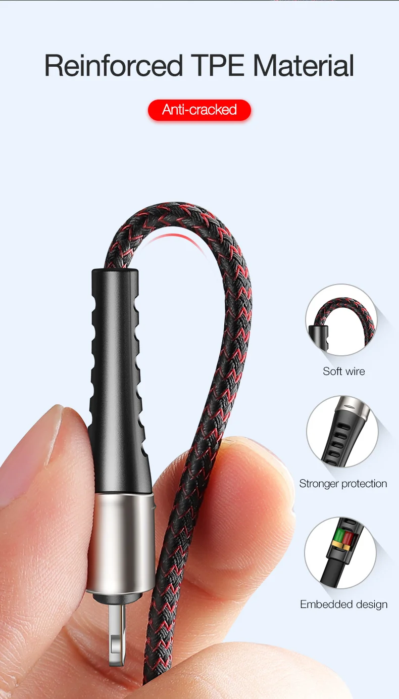 CAFELE 3 в 1 USB кабель для зарядки Micro type C usb кабель для зарядки для iPhone huawei xiaomi samsung кабель для синхронизации данных USB