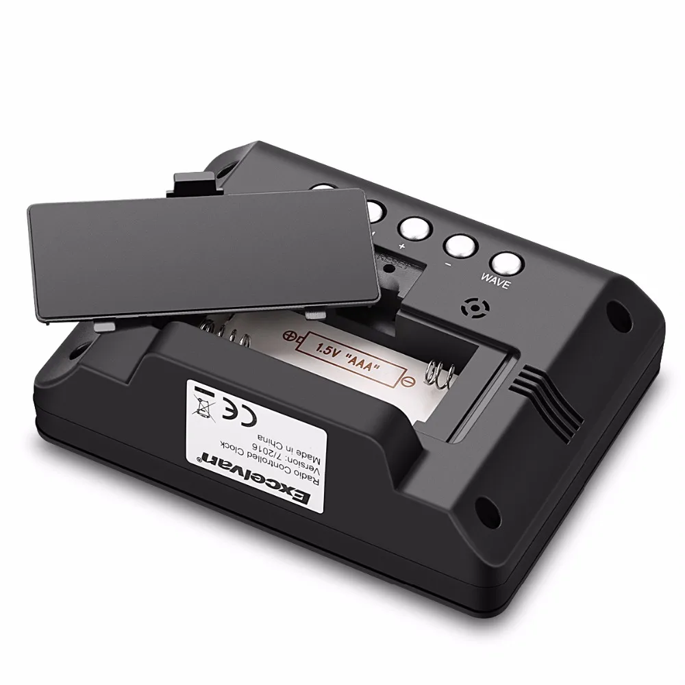 Excelvan цифровой радио управление будильник термометр гигрометр метр температура