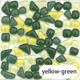 Yellow green series 40 шт. необычные стеклянные сильные неодимовые магниты на холодильник, украшение на холодильник, офис, фото, сообщение, белая доска, магнит - Цвет: Yellow green series