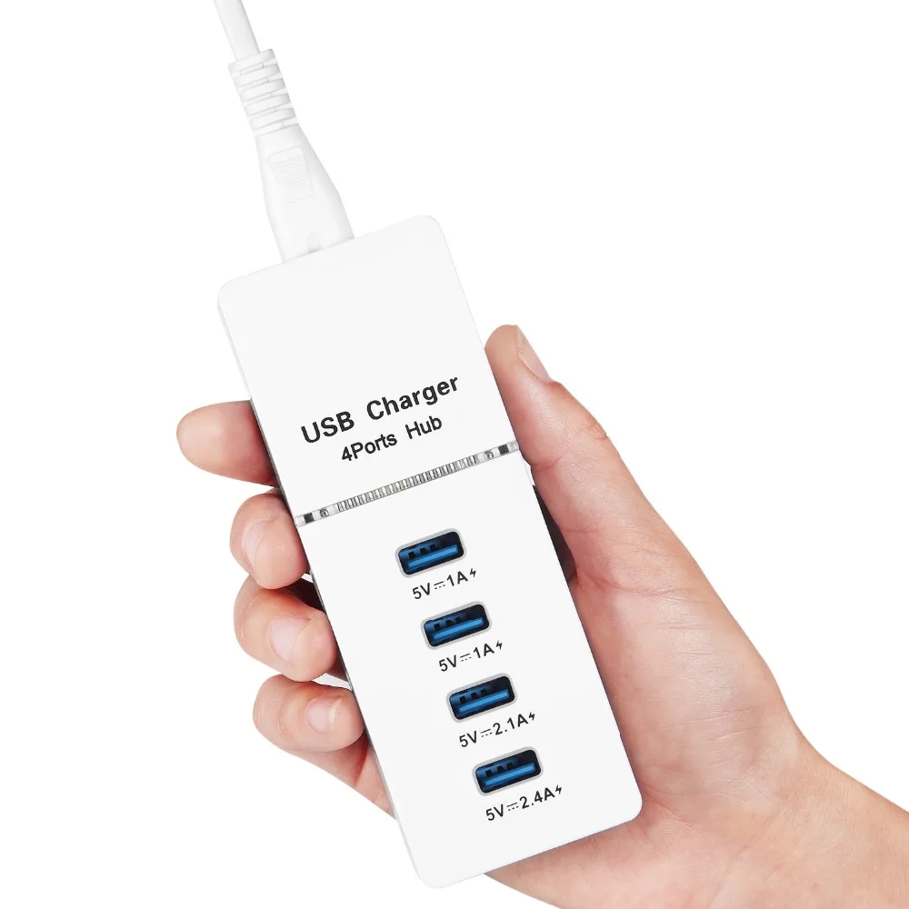 Urbantin 4 USB зарядное устройство для мобильного телефона 2.1a/2.4A Быстрая зарядка usb кабель интеллектуальное зарядное устройство для iphone samsung xiaomi