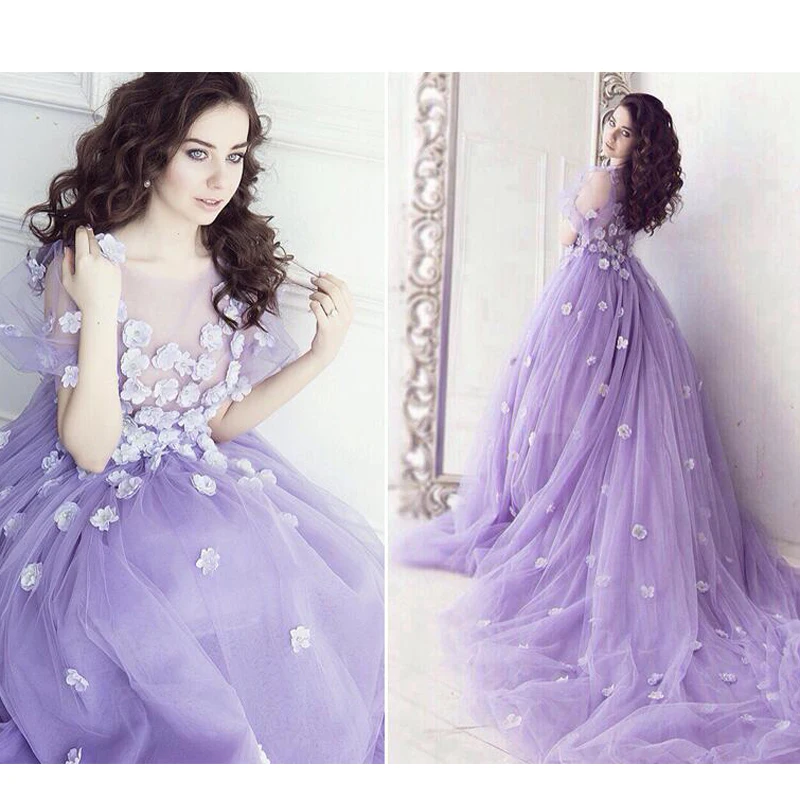 Robe De Soiree Цветочное платье для выпускного вечера Уникальный дизайн рукава в пол