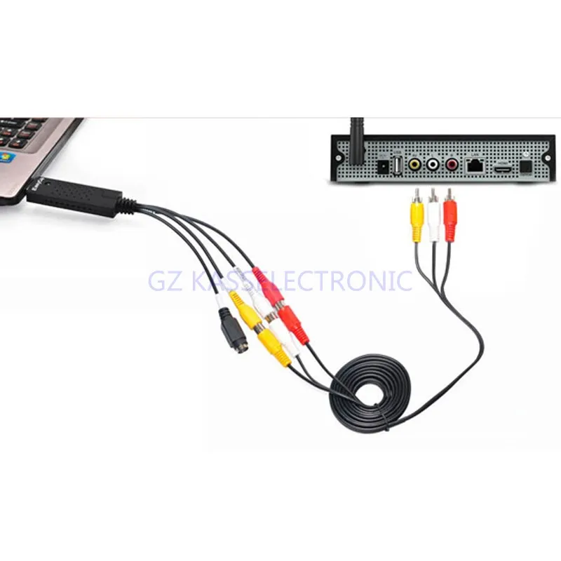 Новинка 2017 usb аналоговый в цифровой видео конвертер конвертирует любой RCA Аудио