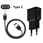 5V 2A EU Plug настенный адаптер USB и кабель USB Type C для зарядки и передачи данных для Samsung A7 2018 A3 A5 2017 S10 S9 S8 A40 One Plus 7 6 5 LG G6
