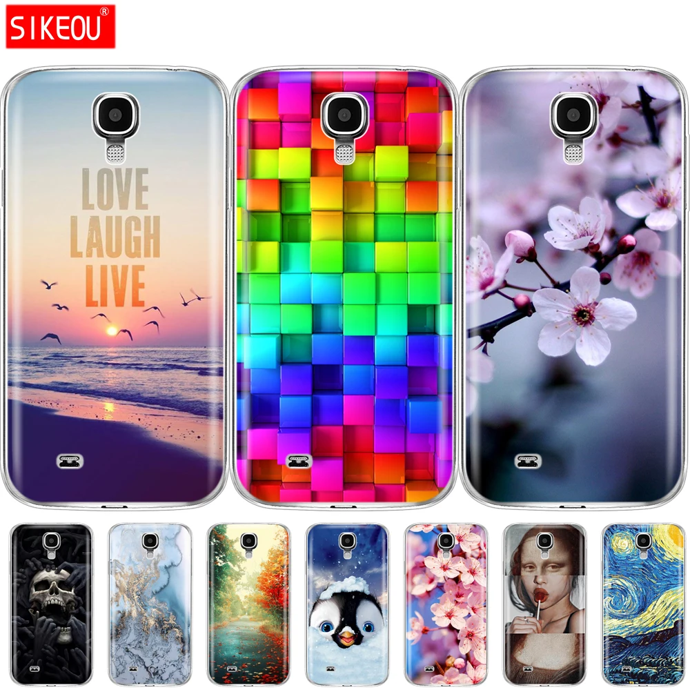 Силиконовый мягкий чехол для Samsung Galaxy S4 i9500 из ТПУ телефона защитный S 4