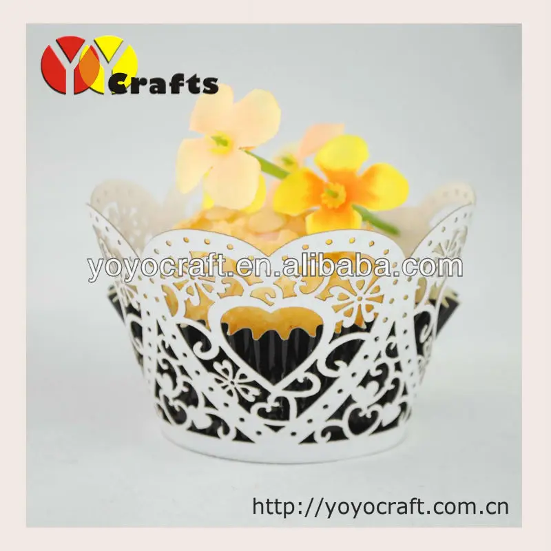 Лазерная резка Свадебная вечеринка питания одолжение Декоративные сердце