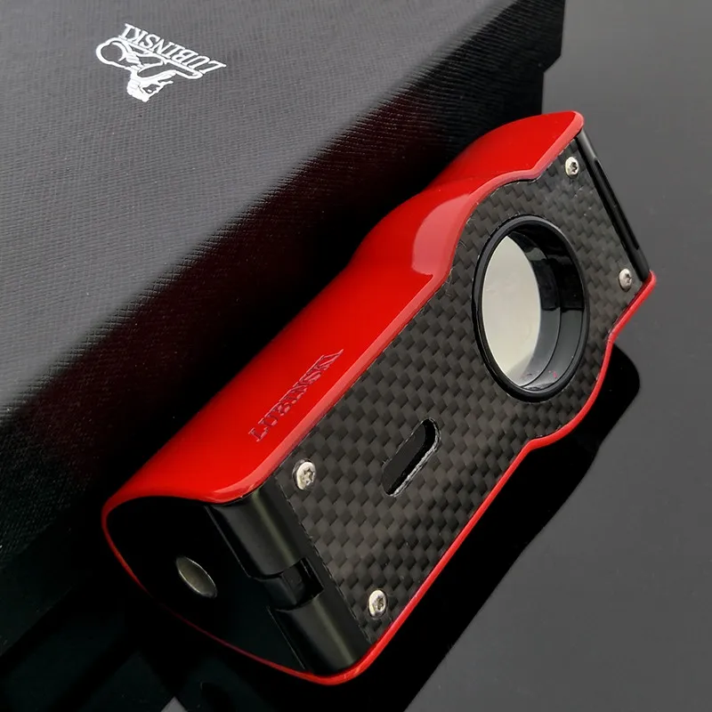 Lubinski Red Laser Touch Induction 4 Torch Jet Flame Cigar Lighter | Дом и сад