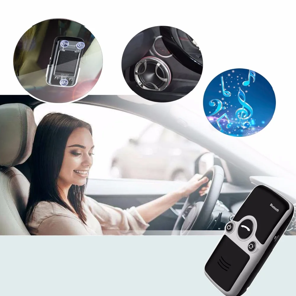Автомобильный комплект с солнцезащитным козырьком Siparnuo Bluetooth на солнечной