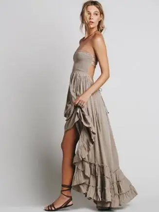 Женское летнее платье макси с лямкой на шее|vestidos mujer|dresses sexy dressbeach dress |