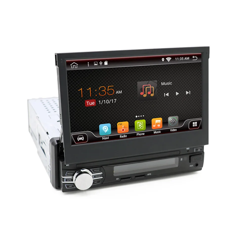 1 Din Android 6 0 Автомобильный gps навигационный плеер радио музыка Bluetooth Камера заднего