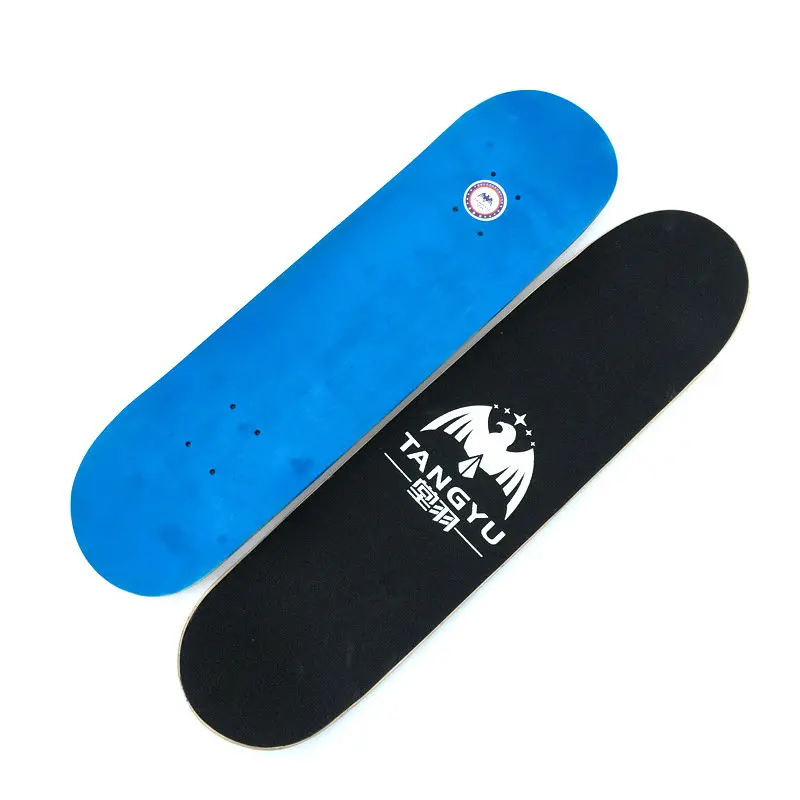 Клен скейтборд 8in колода включает наждачную бумагу двойной рокер палуба