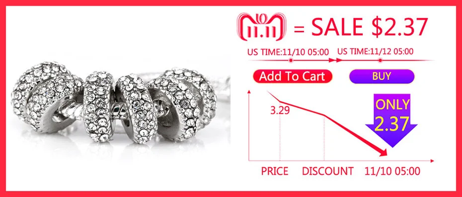 Серебряные стеклянные бусины круглой формы большие белые Стразы DIY металлические с большими отверстиями бусины разделители бусины из муранского стекла Шарм подходит для шармов браслет