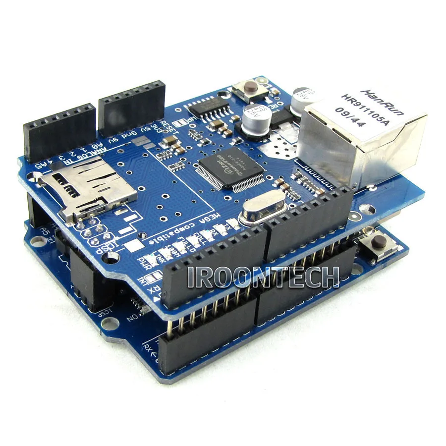 Ethernet W5100 сеть щит доска с SD карты расширения для Arduino | Компьютеры и офис