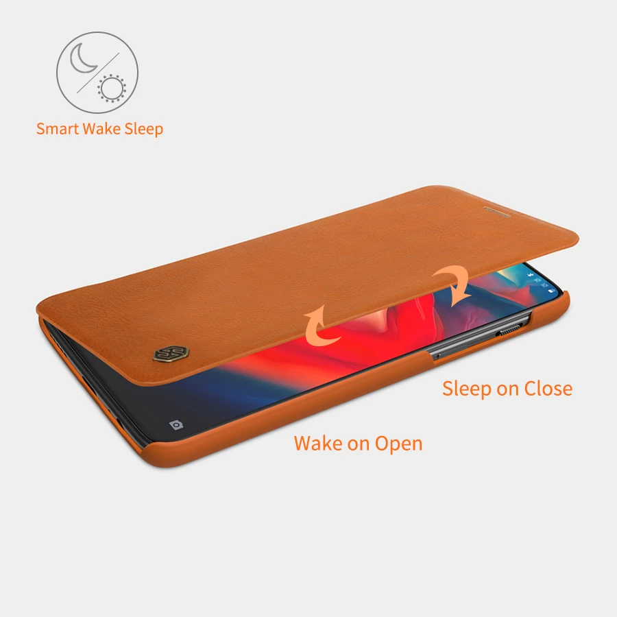 Чехол NILLKIN oneplus 6 в винтажном стиле из искусственной кожи откидная крышка с