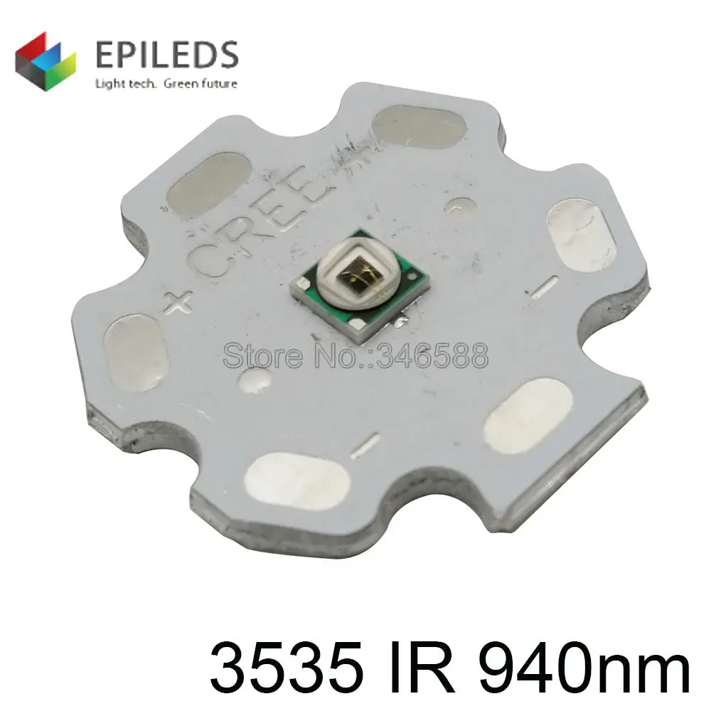 5 шт. 3 Вт 3535 Epileds инфракрасный ИК 940NM High Powe LED свет излучатель диод на 8 мм/12 мм/14 мм/16