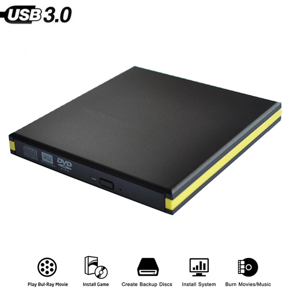 USB 3 0 внешний DVD RW DL CD привод записывающее устройство горелка для WINDOWS Win XP/7/8/10 Mac