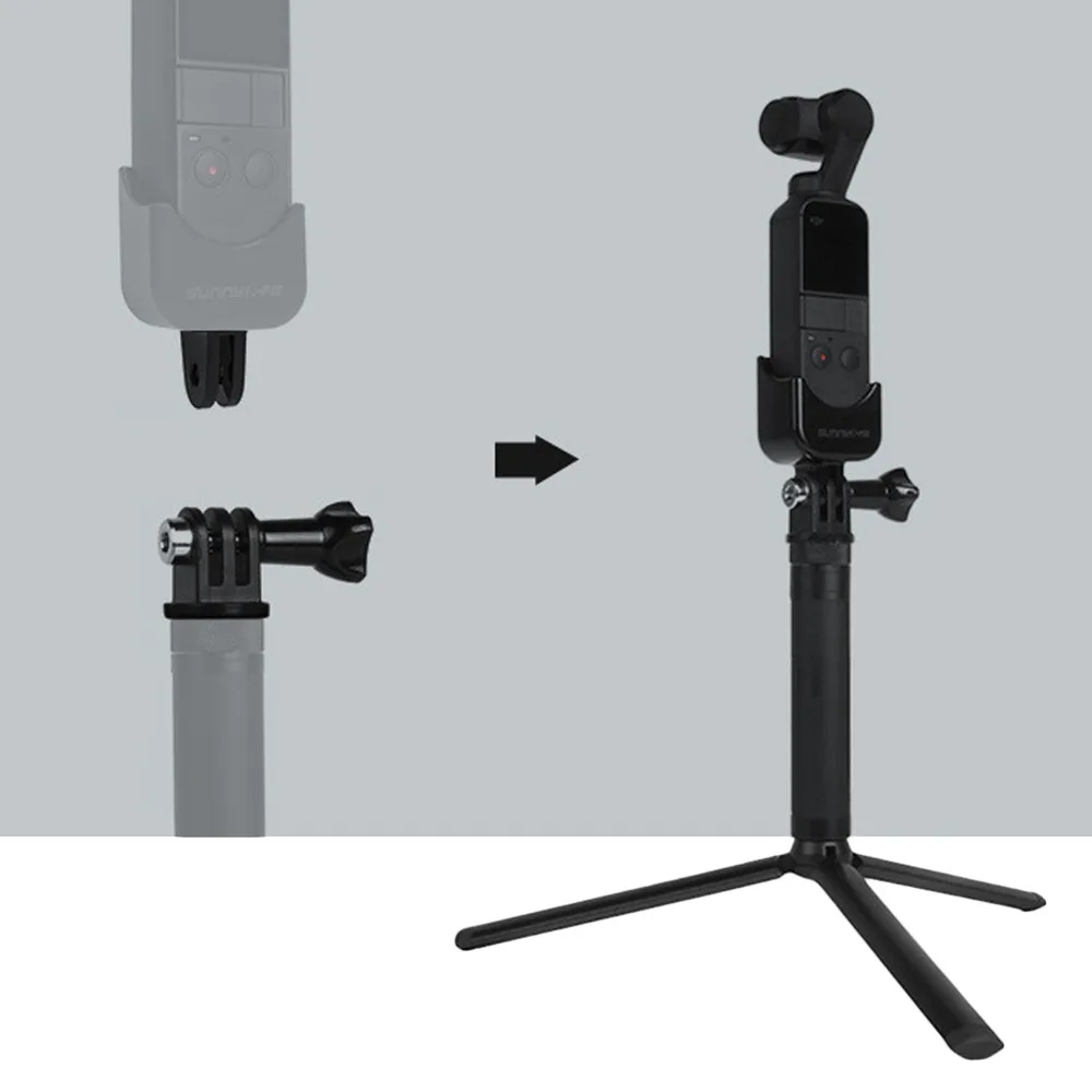 SUNNYLIFE 1/4 дюймовый адаптер расширения Монтажная скоба для DJI Osmo Карманный Moun Адаптер Gopro 2 3 4 гаджеты для спортивной камеры