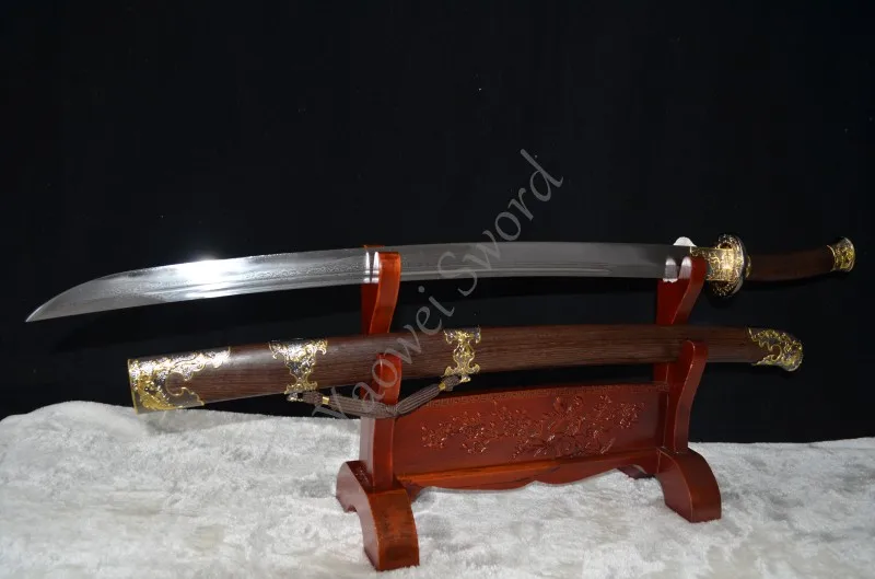 Высокое качество 38 'дамасский сложенный стальной клинок острый палисандр