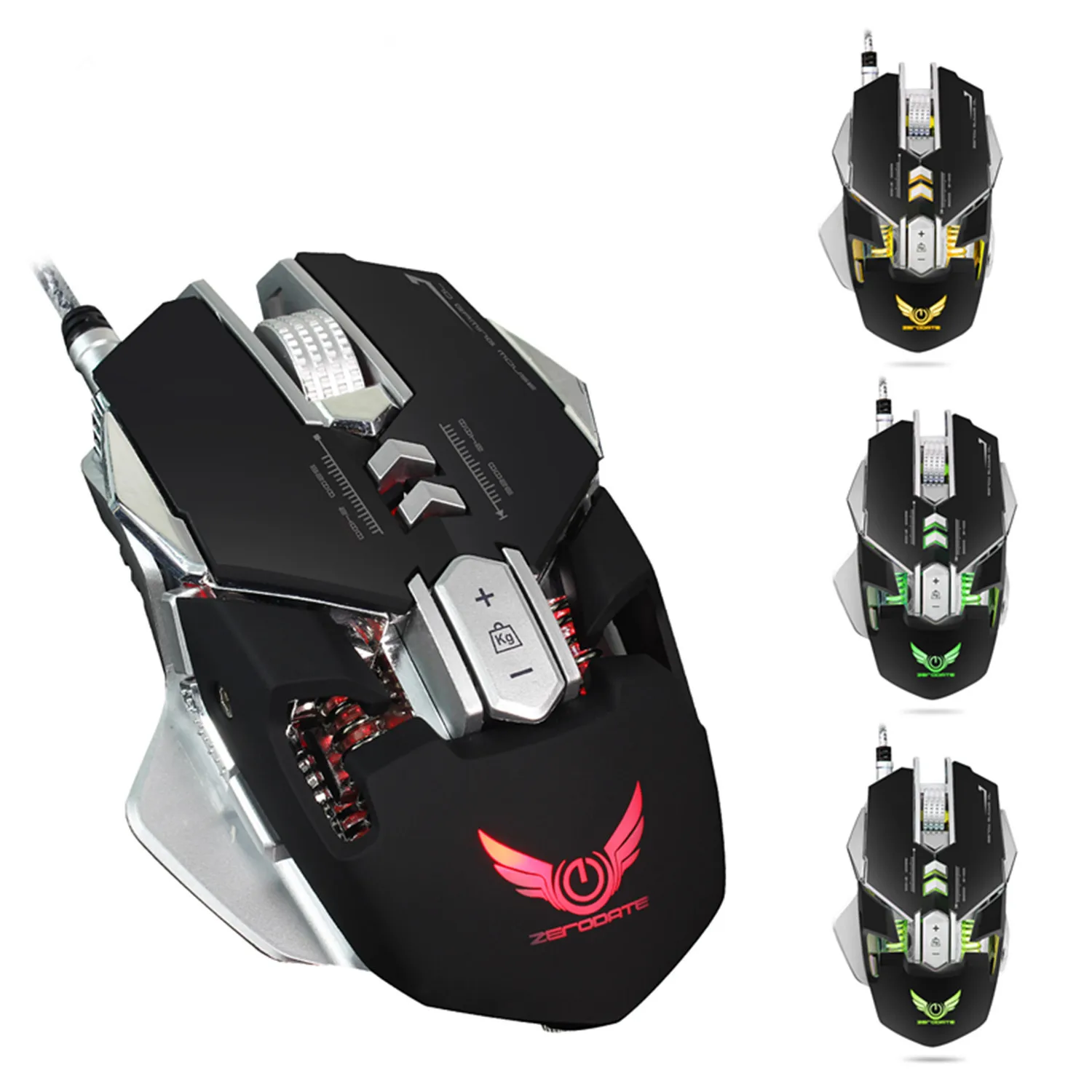 Профессиональная игровая Механическая мышь Mause RGB 3200DPI 7 кнопок проводная USB|mechanical