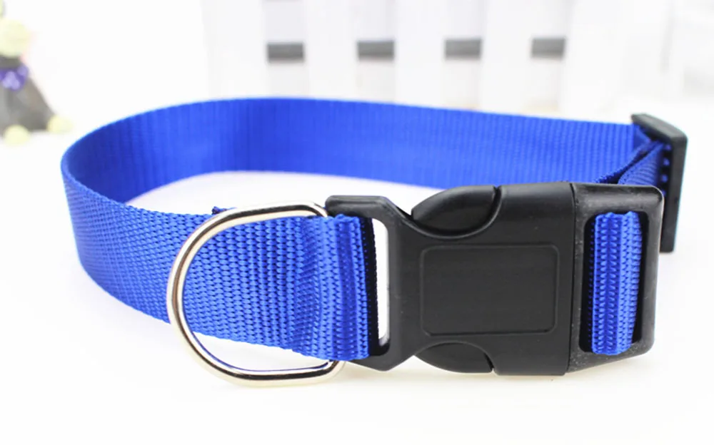 

200pcs/lot Nylon Webbing Dog Cat Collar Duty Clip Buckle Pet Collar for Small Medium Dogs Free Shipping