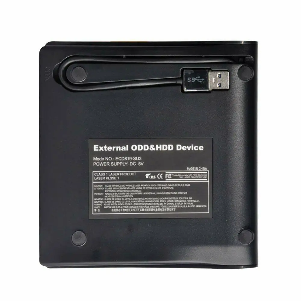 Внешний USB3.0 DVD RW CD писатель тонкий оптический привод горелки ридер плеер лоток тип портативный для портативных ПК r20