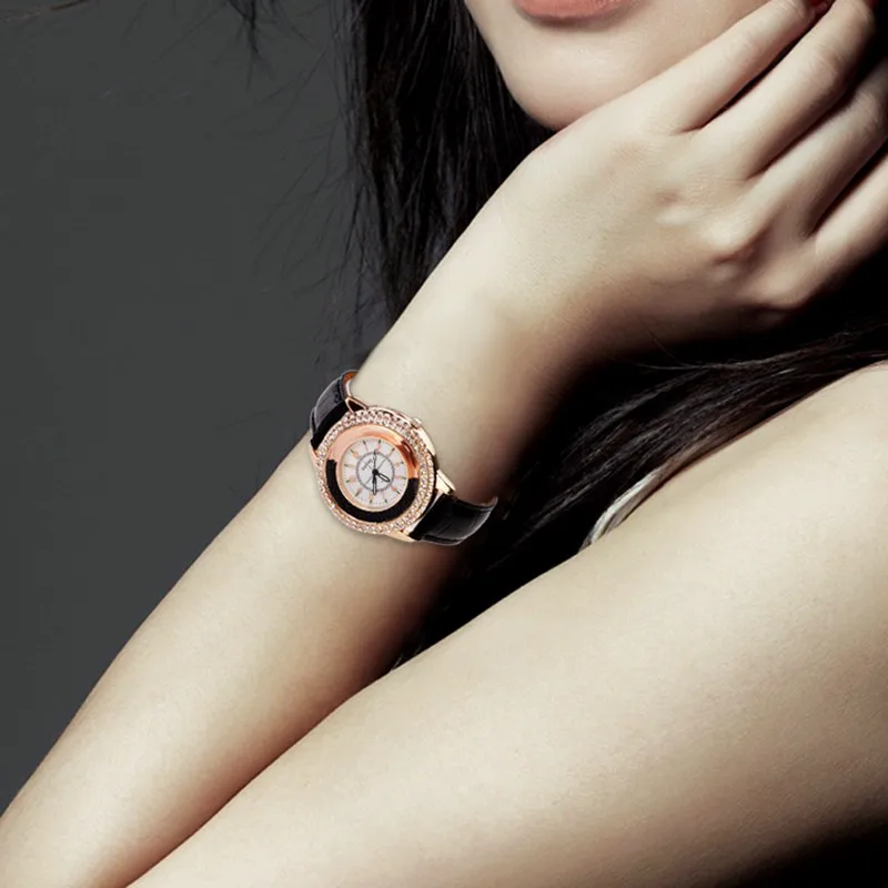 Relojes Mujer 2017 Лидирующий бренд модные женские часы кожаным браслетом Кварцевые